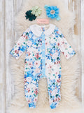 Garden Breeze Floral Footed Sleeper Pajamas