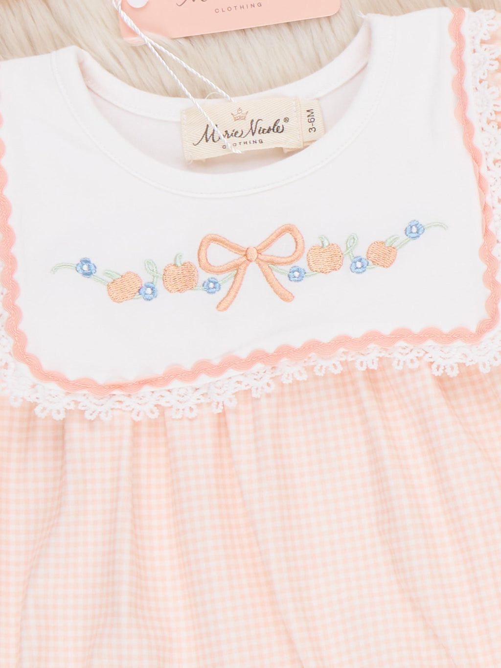 Country Ribbon Embroidered Romper