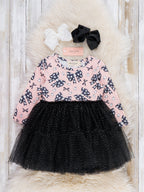 Ghost Bow Glam Skeleton Tulle Dress