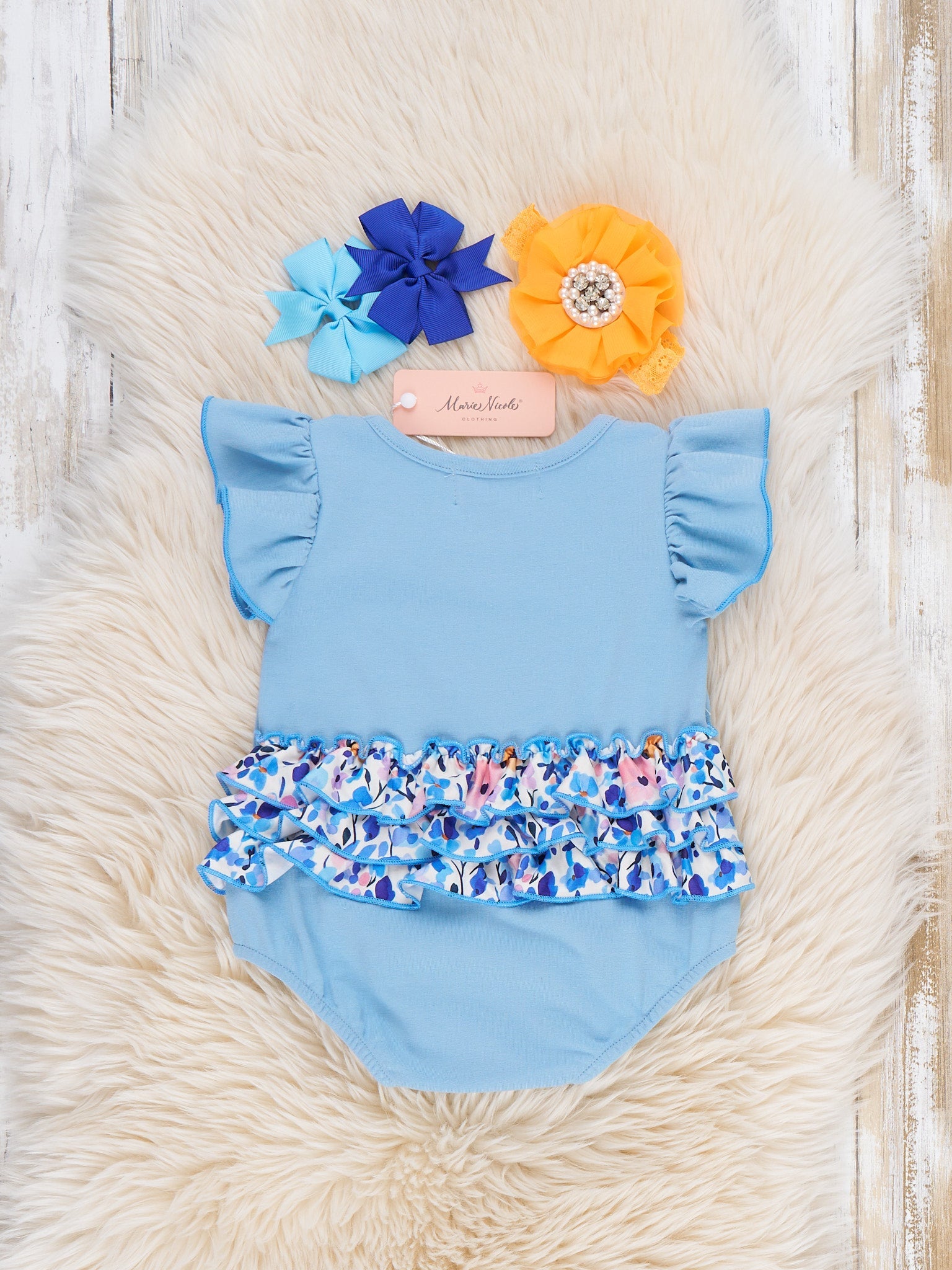 Pumpkin Floral Bloom Romper