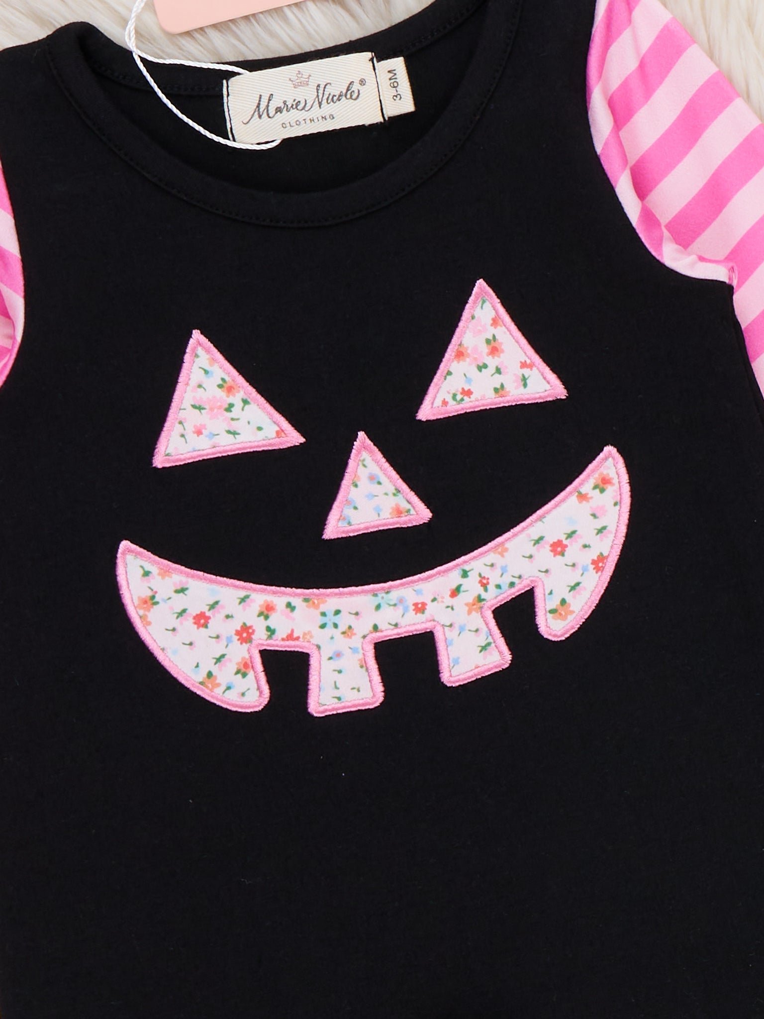 Jack-o'-Lantern Darling Embroidered Ruffle Romper
